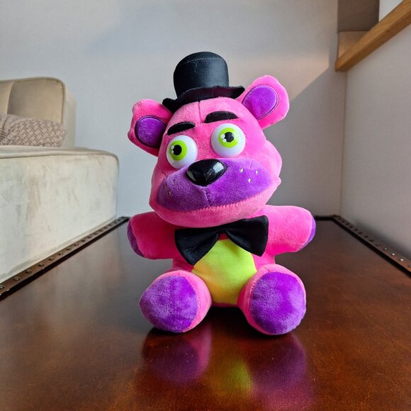 Five Nights At Freddy's Neon Pink 12" Plush Bear - Picture 1 of 4